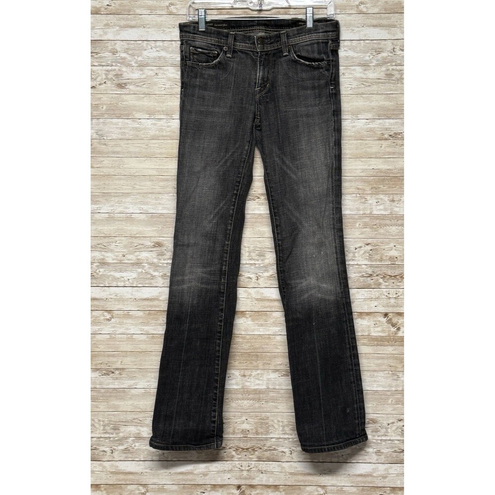 Y2K Citizens of Humanity Ingrid 002 Low Rise Flare Jeans Distressed Charcoal 28